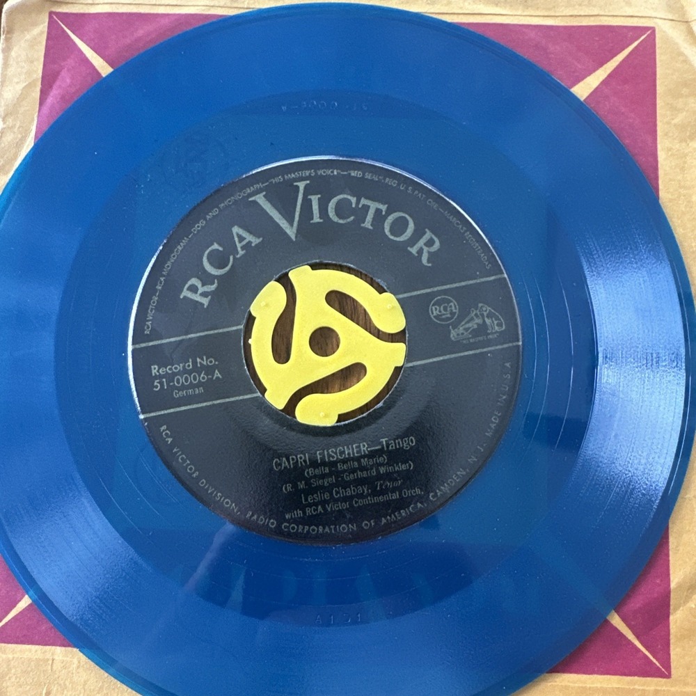 Unter Der Rotten Latrne Von St Paul / Carpi Fischer Tango 45 RCA Victor 51-0006A